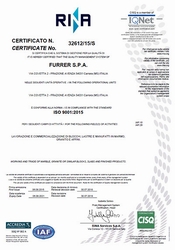 Certificato Rina ISO 9001-2015